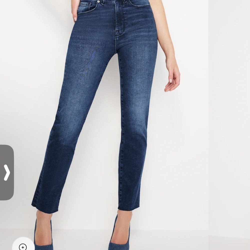 Good American always fits good classi slim straight jeans size 6-12